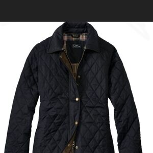 L.L. Bean Women's Dark Quilted Utility Jacket